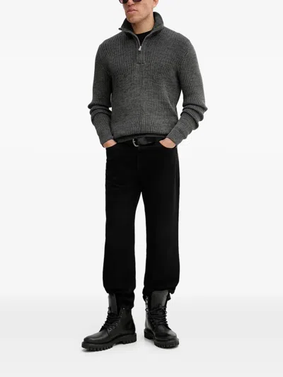 Marc O'polo Half-zip Sweater In Gray
