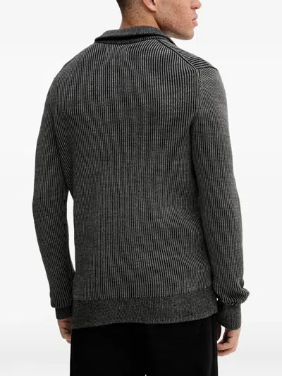 Marc O'polo Half-zip Sweater In Gray