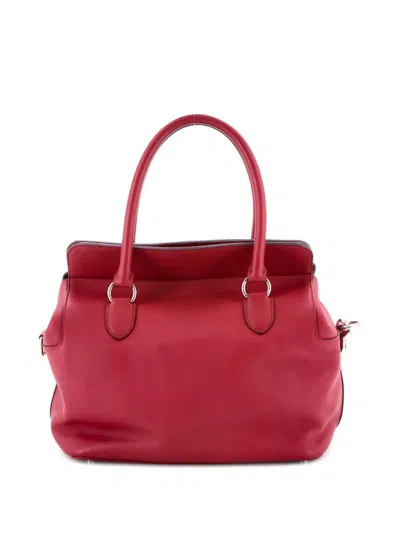 Pre-owned Hermes Toolbox Bag Swift 26 Satchel In Red