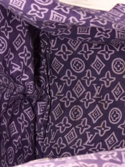 Pre-owned Louis Vuitton Tahitienne Cabas Canvas Pm Tote Bag In Purple