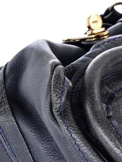 Pre-owned Chloé Paraty Top Handle Bag Leather Medium Satchel In Black