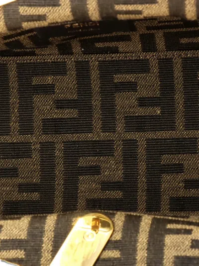 Pre-owned Fendi First Bag Leather Small Clutch Bag In Neutral