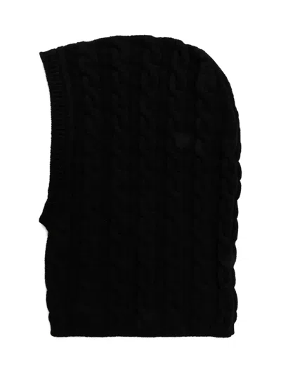 Liviana Conti Cable-knit Balaclava In Black