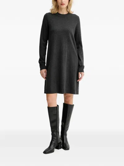 Marc O'polo Long-sleeve Mini Dress In Black