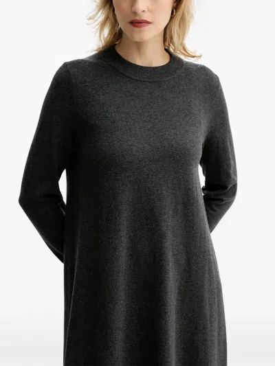 Marc O'polo Long-sleeve Mini Dress In Black