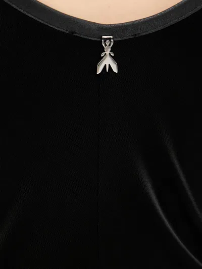 Patrizia Pepe Long-sleeve Midi Dress In Black