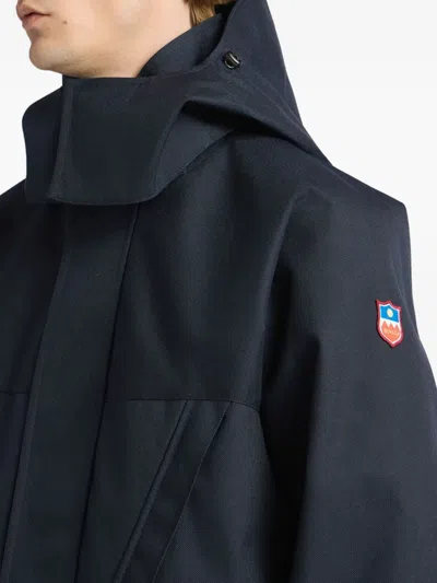 Bally Detachable-hood Parka In Blue