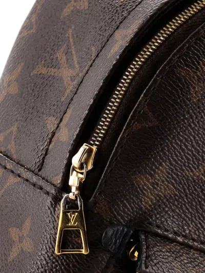 Pre-owned Louis Vuitton Palm Springs Monogram Canvas Mini Backpack In Brown