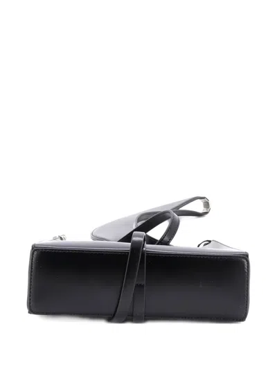 Pre-owned Givenchy Cut Out Bag Leather Mini Crossbody Bag In Black