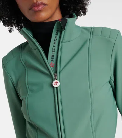 Perfect Moment Jg Stretch-nylon Ski Suit In Green