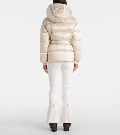 Bogner Lyra Belted Down Ski Jacket In Neutral