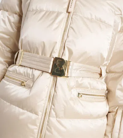 Bogner Lyra Belted Down Ski Jacket In Neutral
