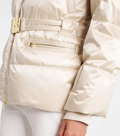 Bogner Lyra Belted Down Ski Jacket In Neutral