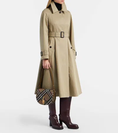 Burberry Compact Bridle Shoulder Bag With Adjustable Strap In Brown