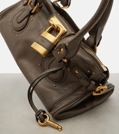 Chloé Paddington Large Leather Shoulder Bag In Brown