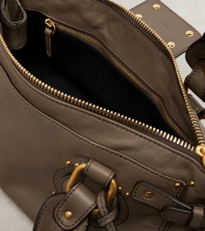 Chloé Paddington Large Leather Shoulder Bag In Brown