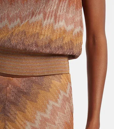 Missoni Zig Zag Lamé Top In Multi