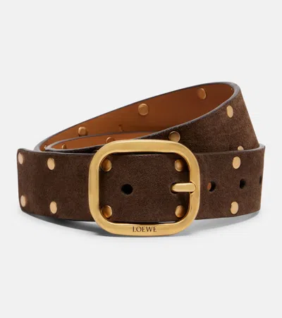 Loewe Adjustable Waist Belt In Brown