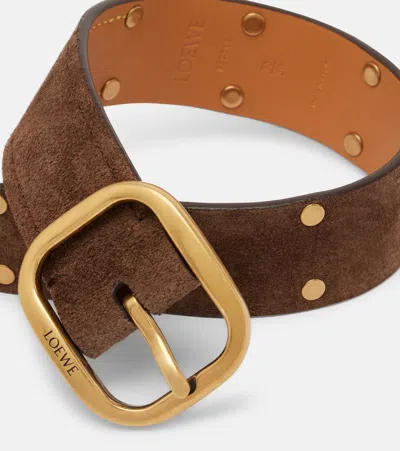 Loewe Adjustable Waist Belt In Brown