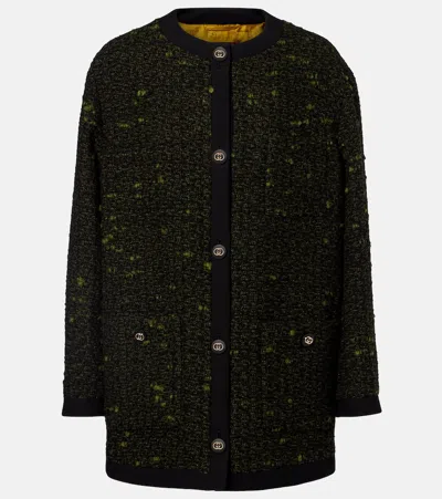 Gucci Wool-blend Coat In Green