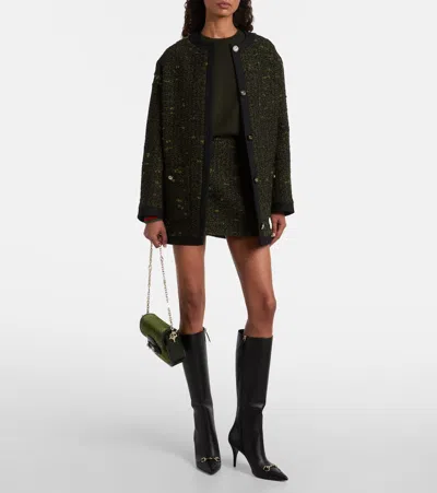 Gucci Wool-blend Coat In Green