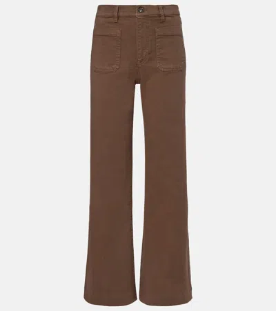 Frame Refined Wide-leg Jeans In Brown