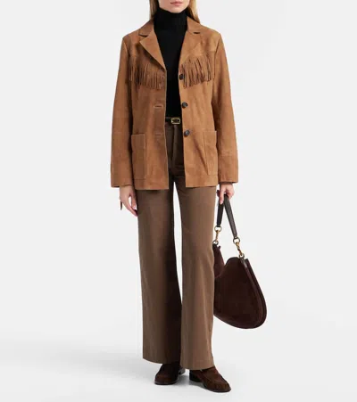 Frame Refined Wide-leg Jeans In Brown