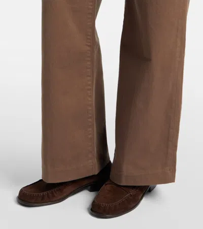 Frame Refined Wide-leg Jeans In Brown