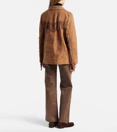 Frame Refined Wide-leg Jeans In Brown