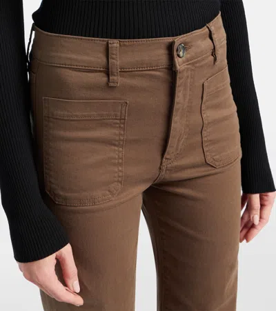 Frame Refined Wide-leg Jeans In Brown