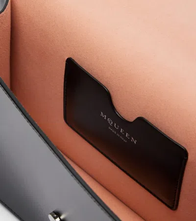 Alexander Mcqueen Skull Small Embellished Leather Tote Bag In Black