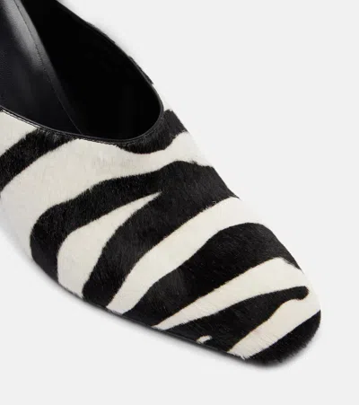 Khaite Colt 100 Zebra-print Calf Hair Mules In Multi