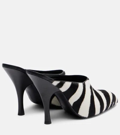 Khaite Colt 100 Zebra-print Calf Hair Mules In Multi