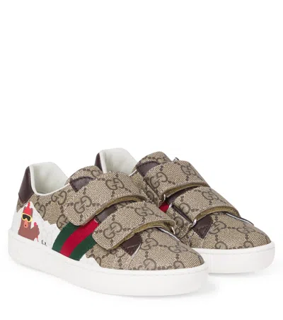 Gucci Gg Canvas Sneakers In Multi