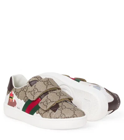 Gucci Gg Canvas Sneakers In Multi