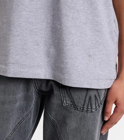 Jw Anderson Cotton Jersey T-shirt In Gray