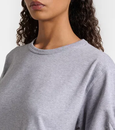 Jw Anderson Cotton Jersey T-shirt In Gray