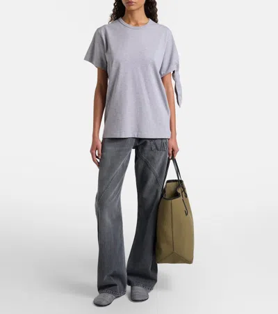 Jw Anderson Cotton Jersey T-shirt In Gray
