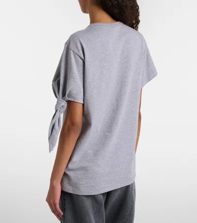 Jw Anderson Cotton Jersey T-shirt In Gray