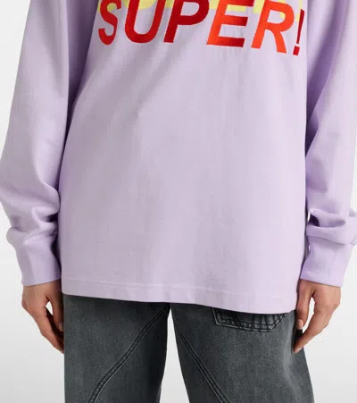 Jw Anderson Printed Cotton Polo Sweater In Multi