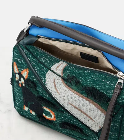 Loewe X Louis Wain Futurist Cat Puzzle Tote Bag In Multi