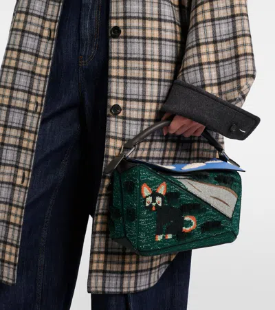 Loewe X Louis Wain Futurist Cat Puzzle Tote Bag In Multi