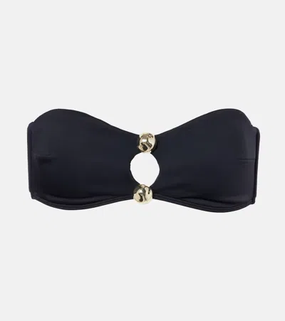 Simkhai Embellished Cutout Bikini Top In Black