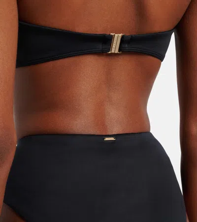 Simkhai Embellished Cutout Bikini Top In Black