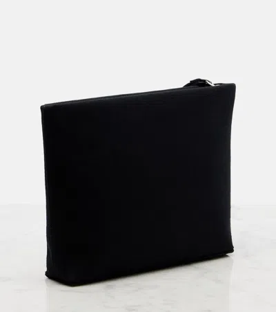 Givenchy Logo Canvas Pouch In Black
