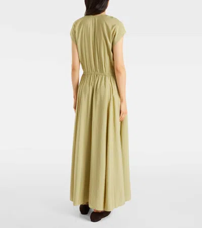 Polo Ralph Lauren Pleated Midi Dress In Green
