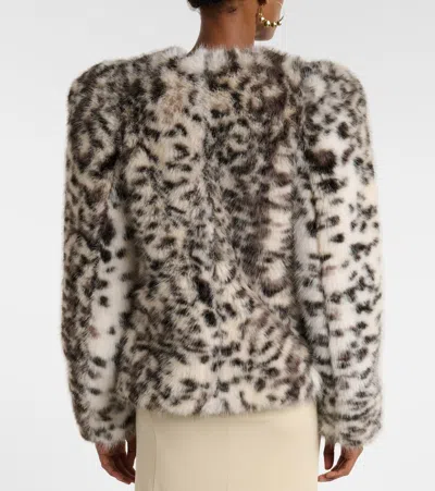 Isabel Marant Bahria Leopard-print Jacket In Brown