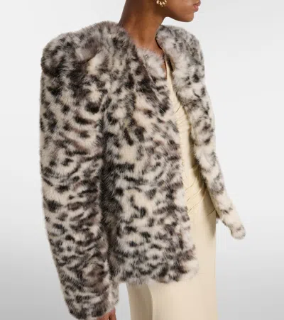 Isabel Marant Bahria Leopard-print Jacket In Brown