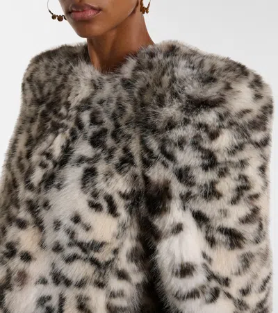 Isabel Marant Bahria Leopard-print Jacket In Brown