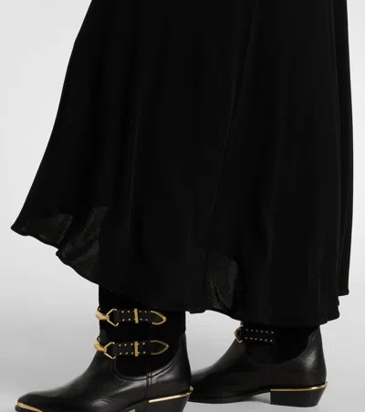 Isabel Marant Nejma Gathered Midi Dress In Black